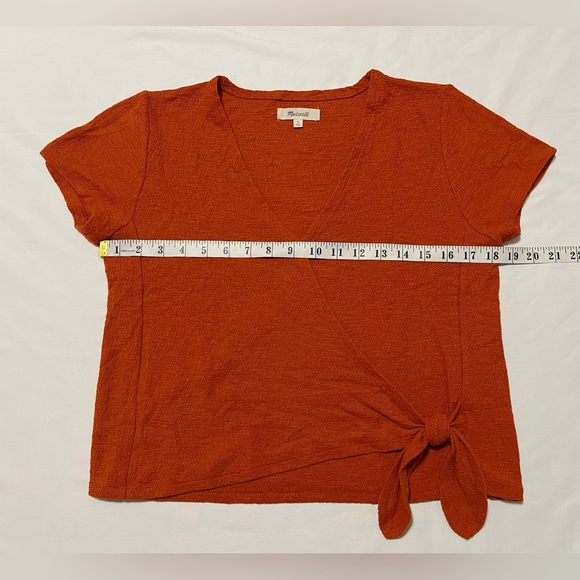 Madewell Texture & Thread Wrap-Tie Top - Picture 7 of 11